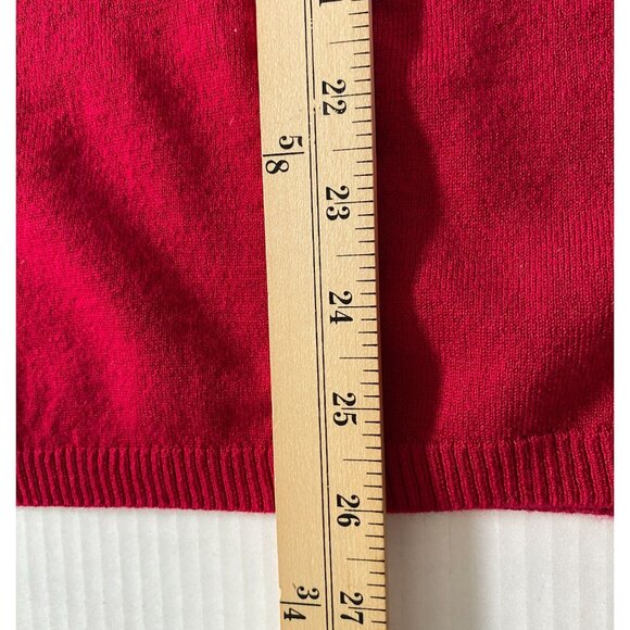 Chico's Women's Red Sleeveless Knit Tank Size L (Chico Size 2) Office, Capsule - Picture 6 of 8